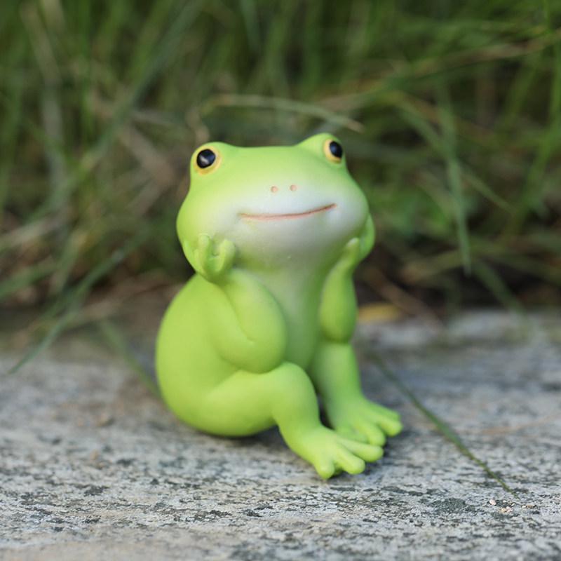 

Charming Little Frog Resin Flower Pot & Water Feature for Garden Landscaping.