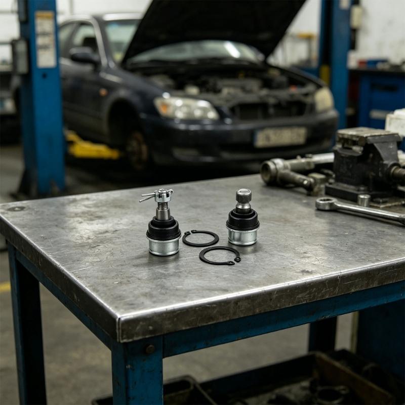 Paar Kugelgelenke für Nutzfahrzeuge zur Verwendung bei A-Arm-Reparatur, Set für obere und untere Fahrwerksgelenke, Staubmanschetten, Sicherungsklammern und Referenz 706203084