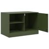 Vidaxl Szafki Pod Telewizor, 2 Szt., Oliwkowe, 67X39X44 Cm, Stalowe
