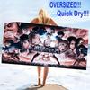 Anime Titan Attack Print Beach Towel, Large Soft Quick Dry Towel for Beach Camping Swimming