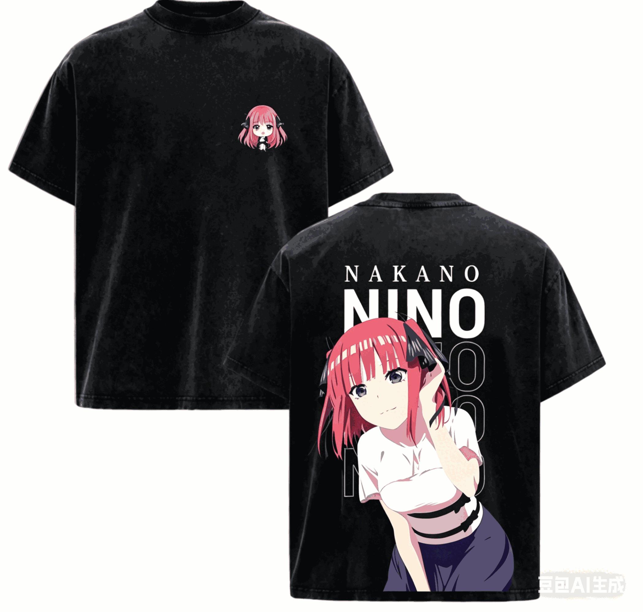 

The Quintessential Quintuplets Cotton T-shirt Year round clothing high quality personality Clothes Plus Size Unisex New Model Washed Vintage Loose XXXL