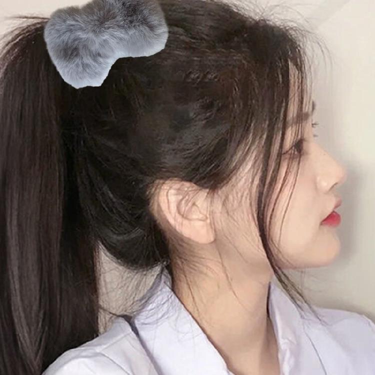 Lovely Hairpin Plush Bowknot Shape Hair Barrettes Girls Braids Bangs Hair Clip