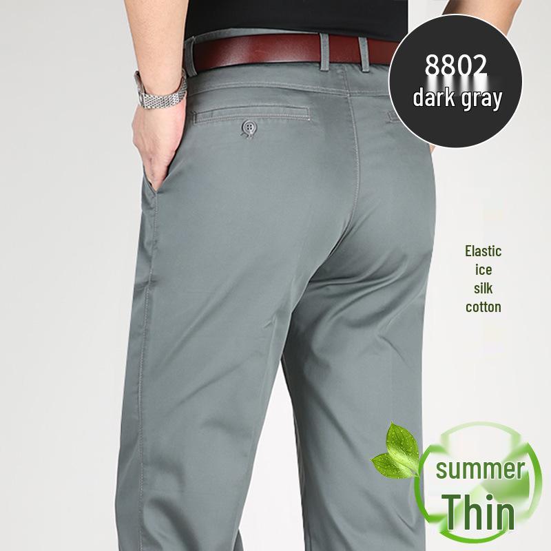 Perky Kangaroo 2023 Herren Eisseide Baumwolle Stretch Freizeit Hose für Mittelalte und Ältere