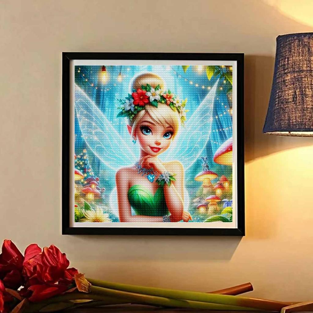 5D DIY Diamond Painting Decorative Beautiful Fairy Full Round Drill Scenery Diamond Embroidery Cross Stitch Kits Home Decor Gift