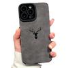 Etui Elk Head Suede z pełnym obramowaniem dla iPhone 12/13 Pro Max & 14/XR/XS Max