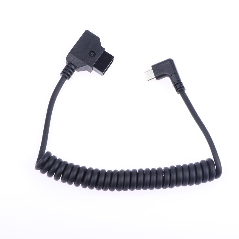 D Tap Input Type C Output Power Cable for LED Lights Quick Charge Adapter for V Mount Battery Equipment
