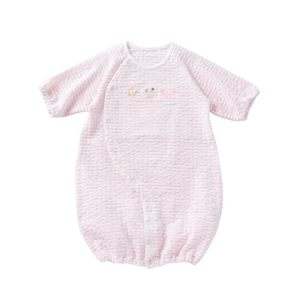 

Cream de Coco with Embroidered and Chick Designs Crotch for Newborns and Made in Sizes Two-Way All-in-One Bear, Rabbit, Elephant, [Interchangeable розовый