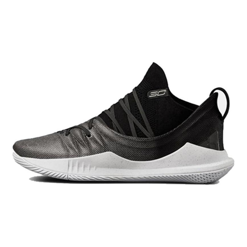 Under Armour Curry 5 Black Silver Sneakers 3020657-101