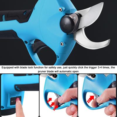 16.8V Cordless Pruner Brushless Motor Electric Pruning Shear 28mm Efficient Fruit Tree Bonsai Pruning Branches Cutter