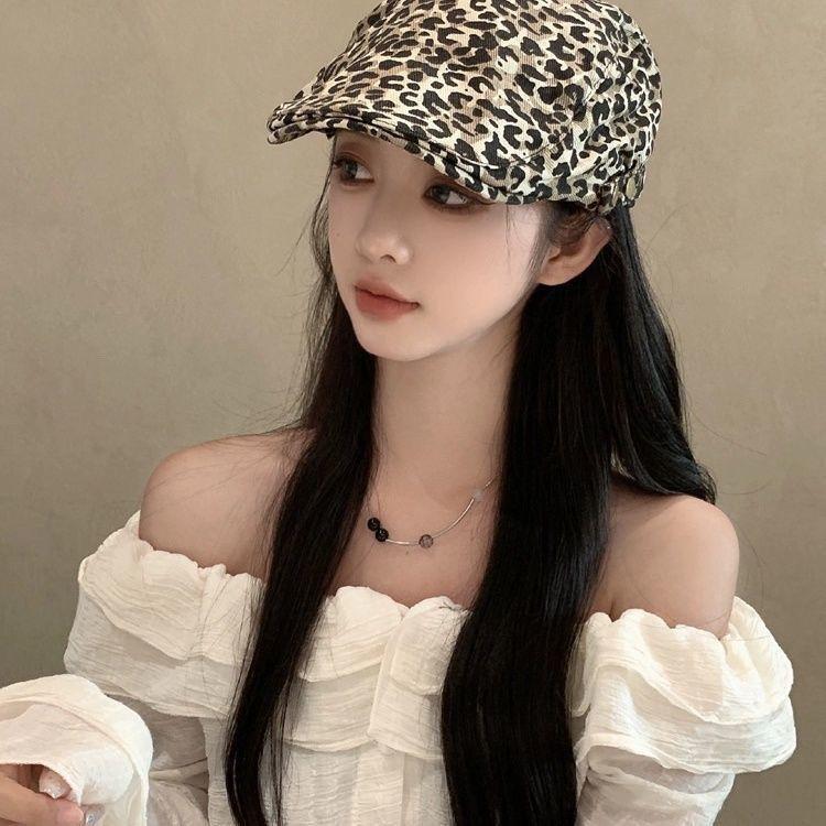 Geborduurde pet voor- en achterkant kan zomerse baret dragen Koreaanse versie van mode