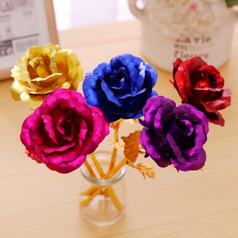 24 K Gold Plated Romantic Rose Flower Christmas Valentine's Day Gifts