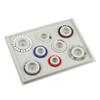 4Pcs Bead Design Board Bracelet Design Board Flocked Bead Board Necklace Beading Jewelry Organizer Tray DIY Making Tray