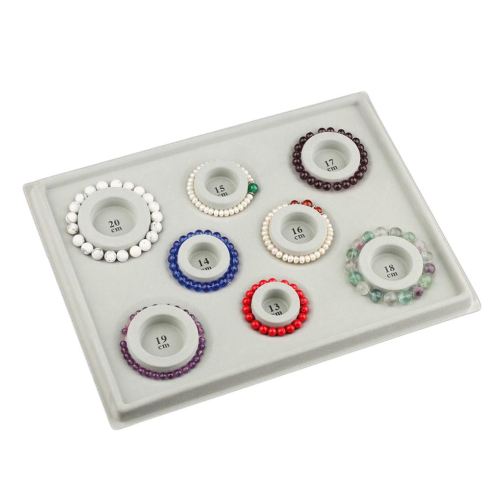 4Pcs Bead Design Board Bracelet Design Board Flocked Bead Board Necklace Beading Jewelry Organizer Tray DIY Making Tray