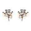 TORY BURCH Tang Liboqi versatile classic logo silver diamond earrings for women 53423-042-Silver F