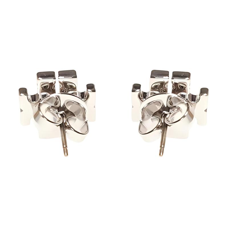 TORY BURCH Tang Liboqi versatile classic logo silver diamond earrings for women 53423-042-Silver F