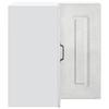 Kalmar Corner Wall Mounted Kitchen Cabinet Concrete Grey Particleboard