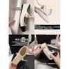 Leather Version~ Xiaoxiangfeng Bow Mary Jane Ballet Flats 2025 New French Light Mouth Single Shoes