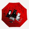 1pc Witchcraft Feline Automatic Open/Close Umbrella, Portable Folding Umbrella for Travel, Themed Events, It is suitable as a gift for various festiva