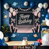 Party Backdrop Birthday Pink Photo Booth Background Front Door Decor