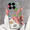 Cases For Redmi 17 17C / Xiaomi 17T Pro / 17 Pro Max 17 Ultra 17 Max Cute Girl Label Pattern Phone Covers Transparent TPU Ultrathin Lightweight Bumper