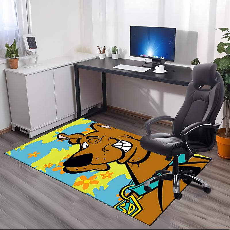 Scooby-Doo Printed Carpetrugfor Office Chair Living Room Bedroom Kitchen Room Decor Gifts