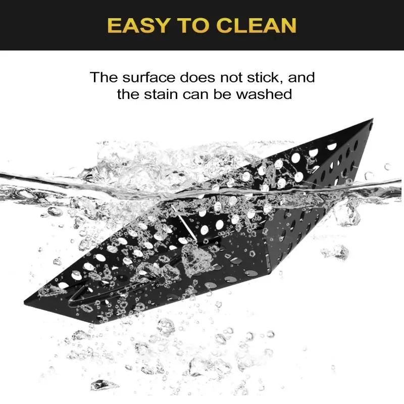 1pc New Grill Basket,Non-stick Vegetable Grilling Basket Cooking Basket,BBQ Grill Tools for Cooking Fishes,Kebabs Kitchenware