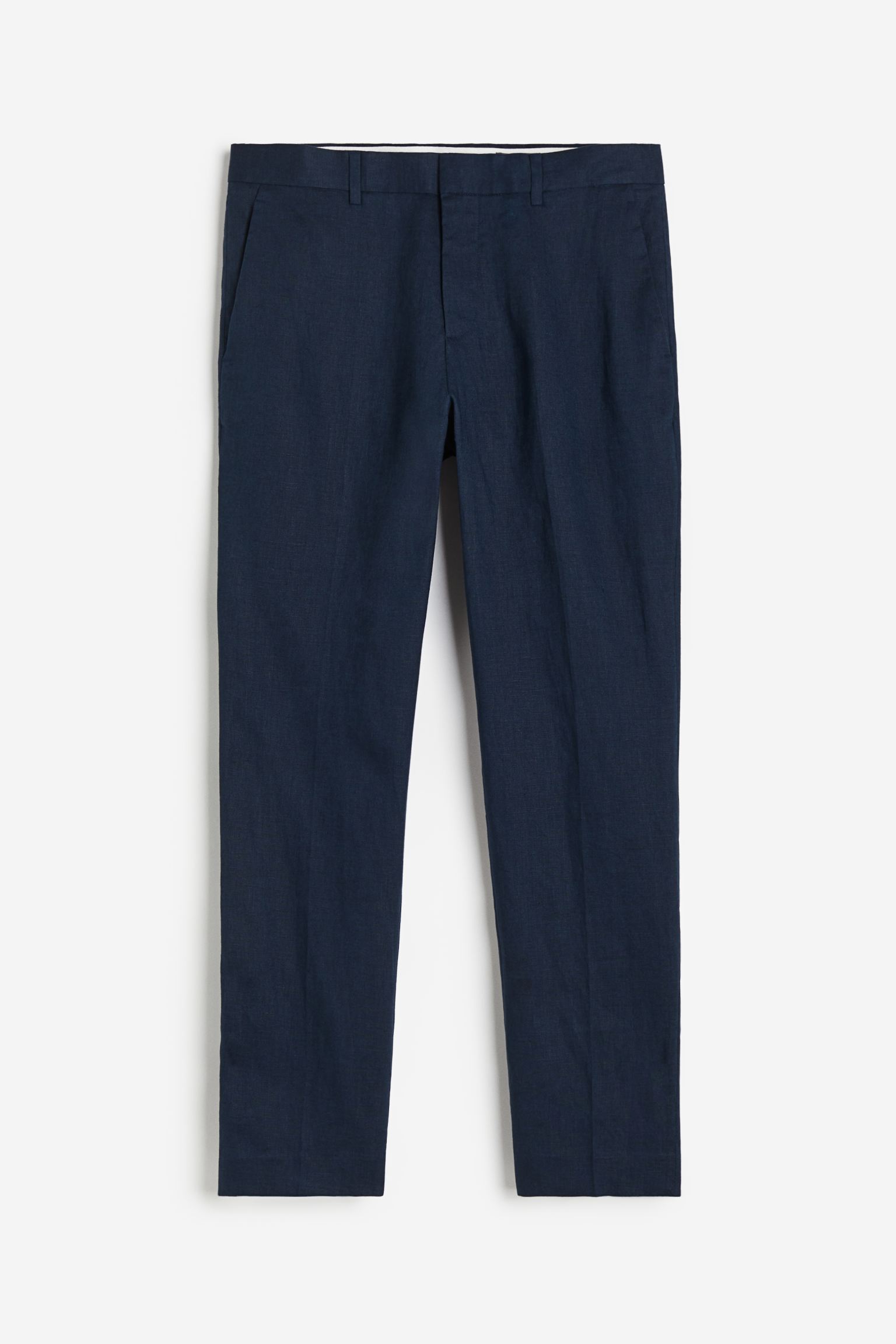 

Льняные костюмные брюки Slim Fit