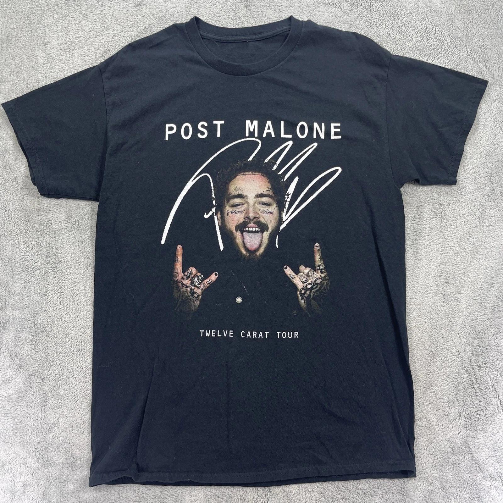 Post Malone Roddy Ricch T-Shirt Mens M Black Twelve Carat Toothache Tour Graphic M