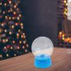 6Pcs Empty DIY Snow Globe Plastic Round Transparent 270Ml Water Globe Screw Cap Christmas Home Craft Decoration Supplies