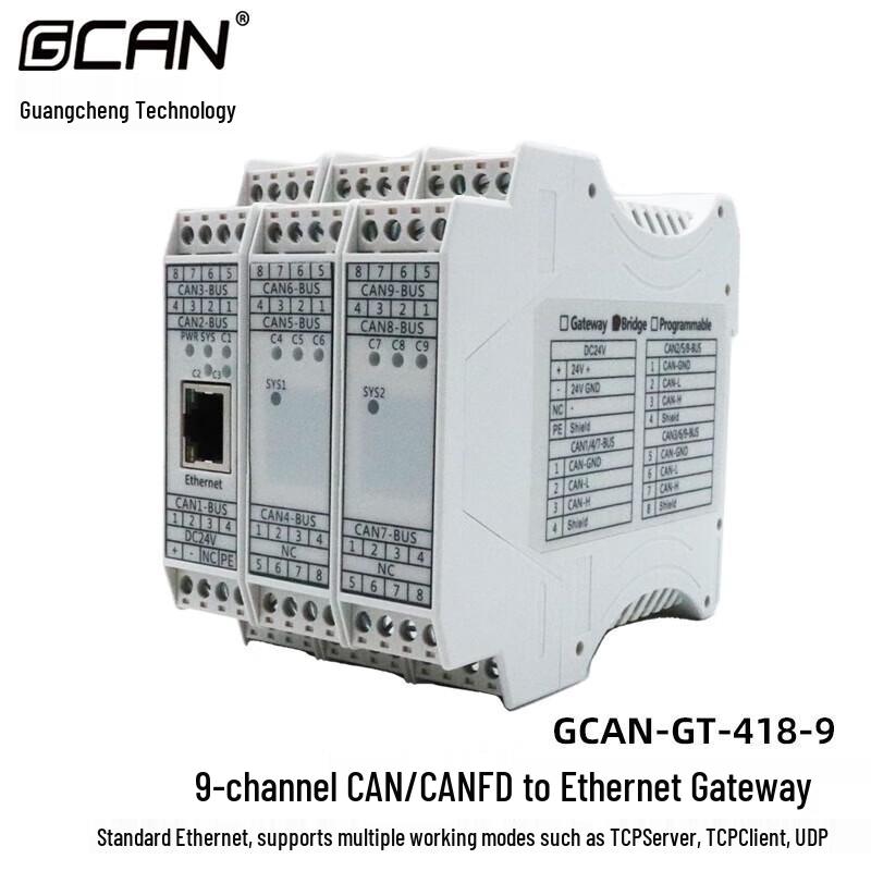 GCAN Programmable CANFD To Ethernet Gateway