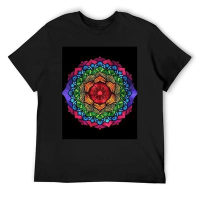 7 Chakra Mandala – 01 BBG T-Shirt Man T Shirt Tops Blue Archive Anime Clothes Tshirts for Men