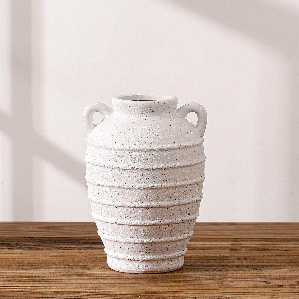 Rustic Style Decorative Flower Vase Modern Floral Bottle Antique Ceramic Vase  Living Room