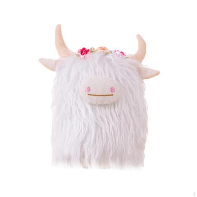 Highland-Kuh Spielzeug für Heimdekoration Langhaarige Rinderpuppe Wohnzimmer