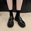 Платформа женские весенне-осенние новые маленькие одинарные туфли темпераментные маленькие кожаные туфли