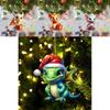 Colorful Acrylic Cartoon Christmas Dragon Car Decoration Stylish Festive Home Ornament