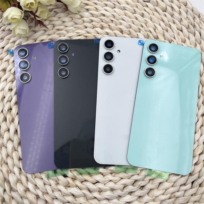 Back Glass For Samsung Galaxy S23 FE SM-S711B 5G Battery Cover Rear Housing Panel Repair Parts & Camera Lens Frame