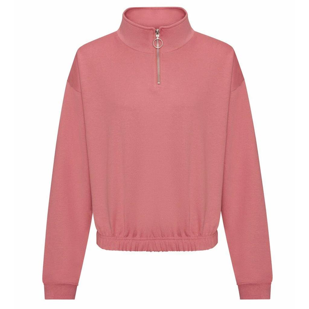 Awdis Dámská/Dámská Mikina Crop na Čtvrtinový Zip