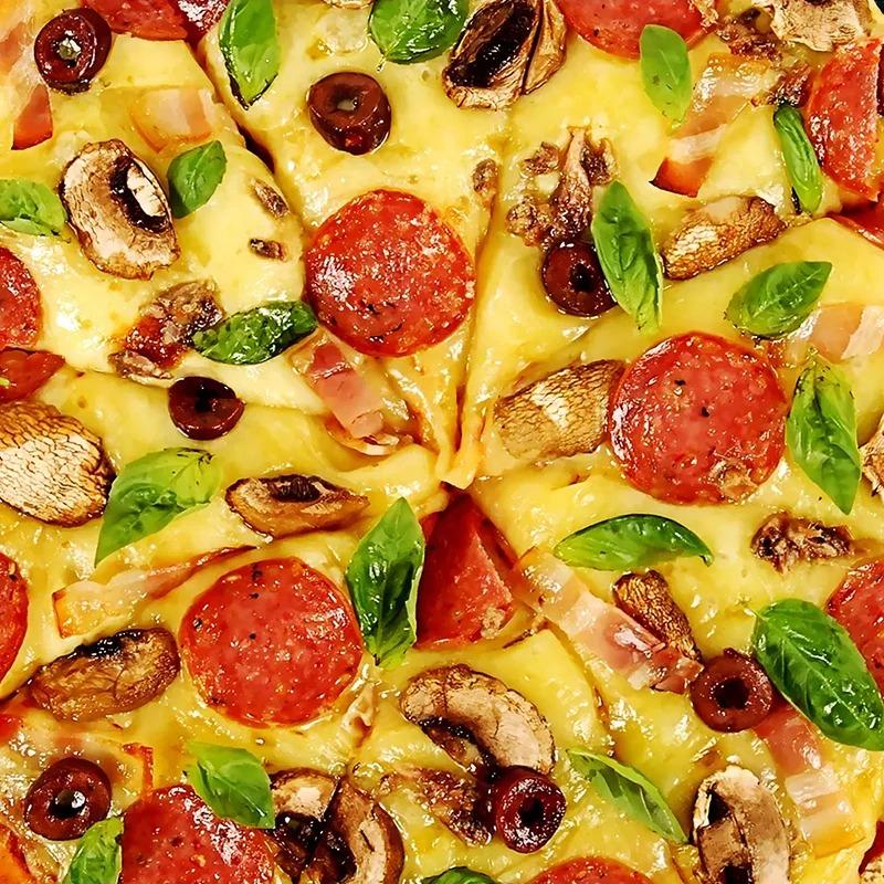 Wall Art Cartoon Fast Food Pizza Ingredients Murals Posters Graffiti Restaurants Coffee Shops Photos Wallpapers 3D