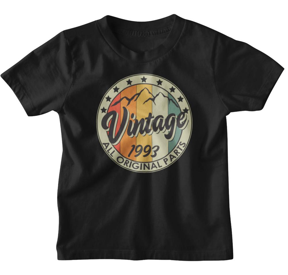 Printed 30th Birthday T-Shirt Vintage Mountain 1993 2023 Men's 30 Years Gift
