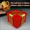 1PC 3D Printed Hollow Prank Gift Box with Screws - Realistic 3D Illusion Plastic Puzzle Cube Coin Container, Easy to Assemble Without Filling