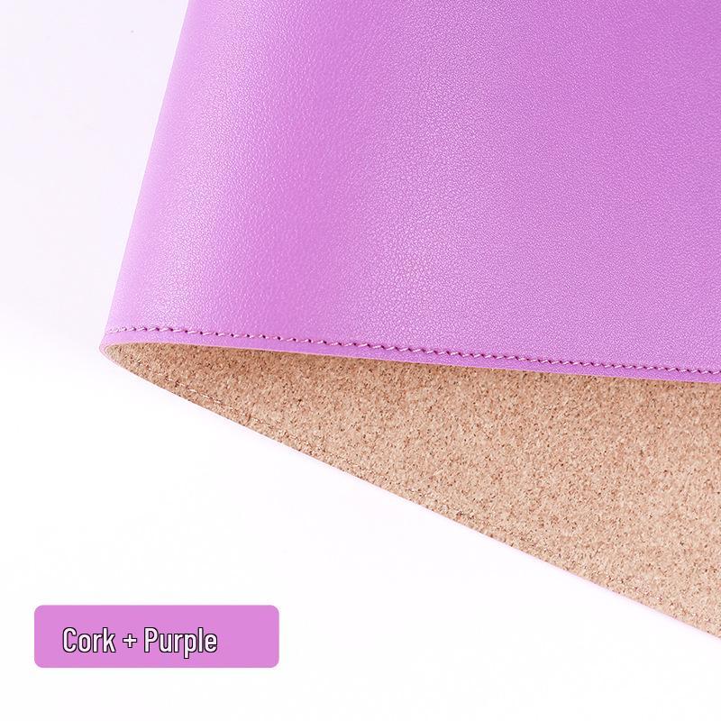 Non-Slip PU Leather Table and Bar Mats with Cork Coasters