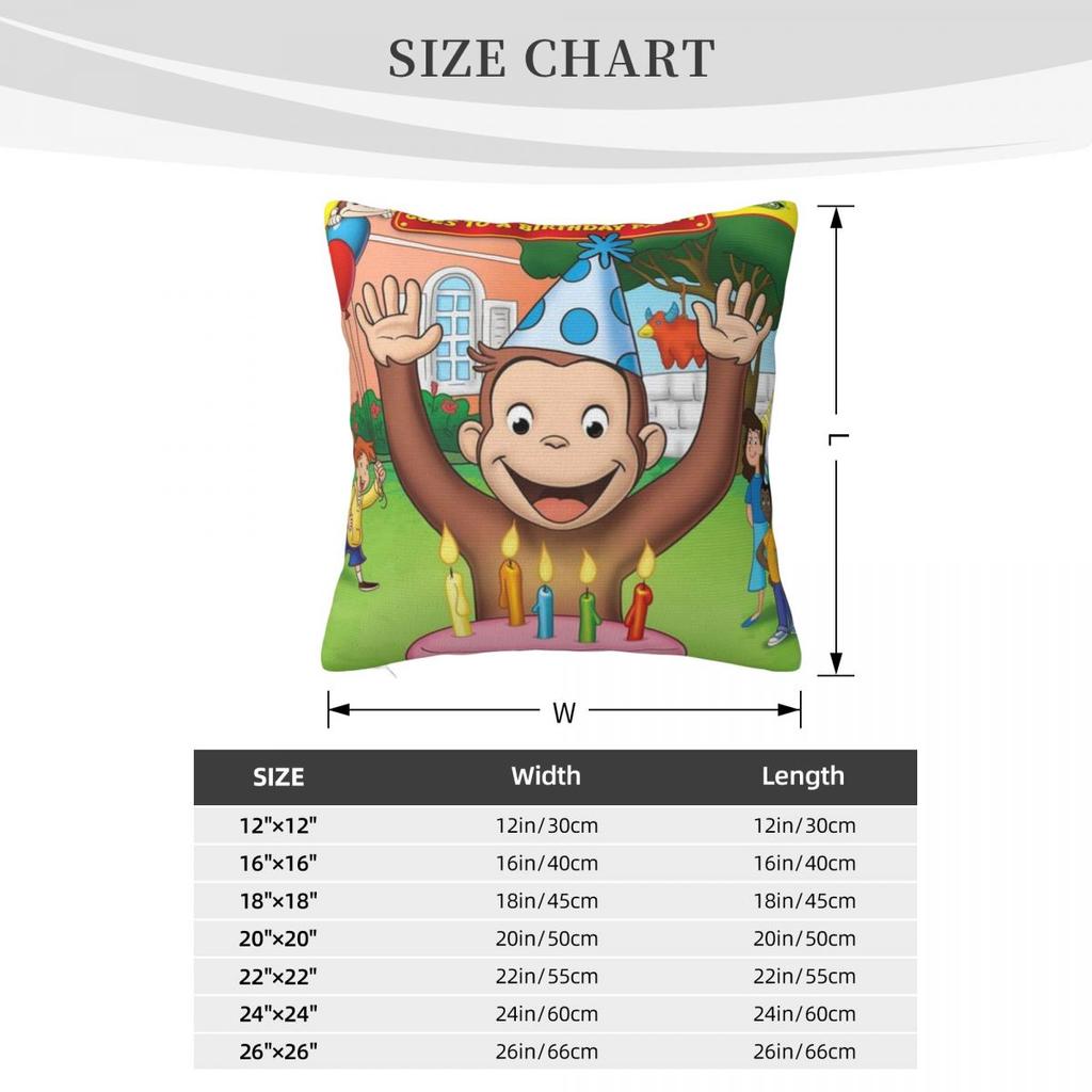 Curious George 000724 Decoration Home Decoration Home Decor Items Dakimakura Pillow Case Pillow Cover