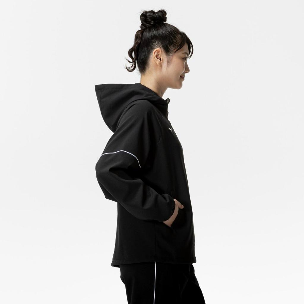 Mizuno Stretch Cloth UV Training 32MCC345 Women's Hoodie, Protection, Wear, Black,