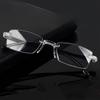 Vintage Ultraleichte Anti-Blaulicht Lesebrille Herren Business Randlos Altersweitsicht Brille Damen Optische Weitsicht Brillen