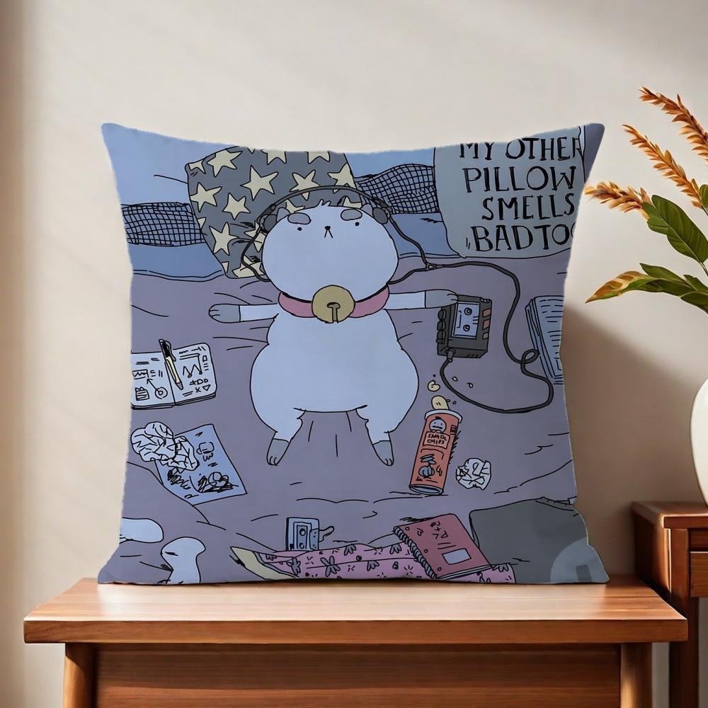 Bbee cute Ppuppycat Anime cushion cover For Pillow Printing Sofa Decoration Home Car Room Coffee Shop Office Nordic Simplicity