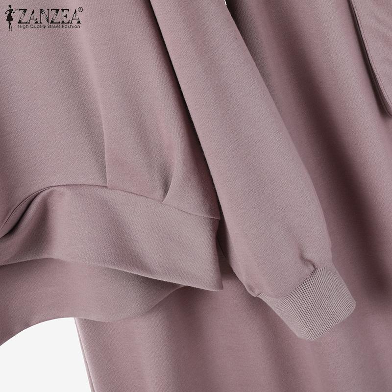 ZANZEA Women Long Sleeve Blouse and Skirts Casual Two Piece Suit Sets