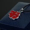 Comics Cartoon Naruto Akatsuki Red Cloud Logo Necklaces Itachi Uchiha Metal Necklaces For Gift