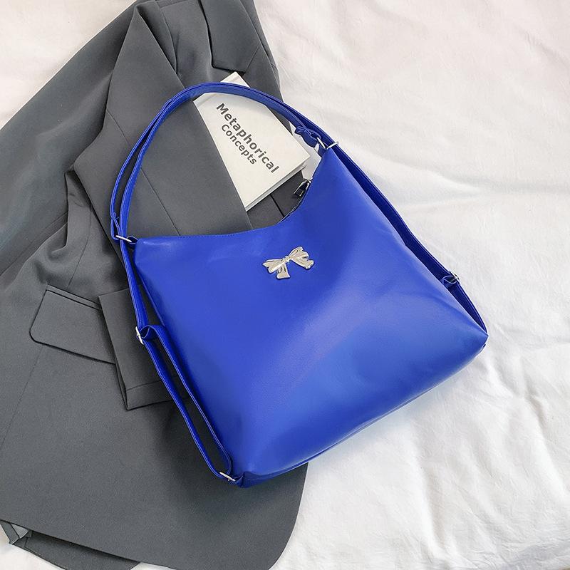 2025 Autumn Dual-purpose New Casual Butterfly Large-capacity Women's Solid Color Shoulder Bag Double Shoulder Tote Bag Women