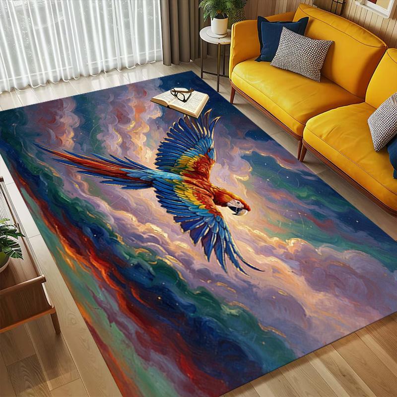 Parrot Flight Living Room Nonslip Area Rug Soft Carpet For Bedroom Game Playroom Sofa Office Home Decor Doormat Christmas Gift C929496