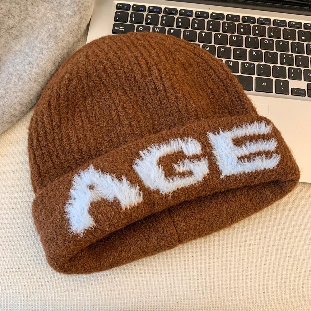 Ear Protection Knitted Beanie Hat Polyester Warm Earflap Beanie Hat For Women